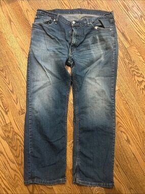 Levi's Men's Faded Blue Straight Jeans
